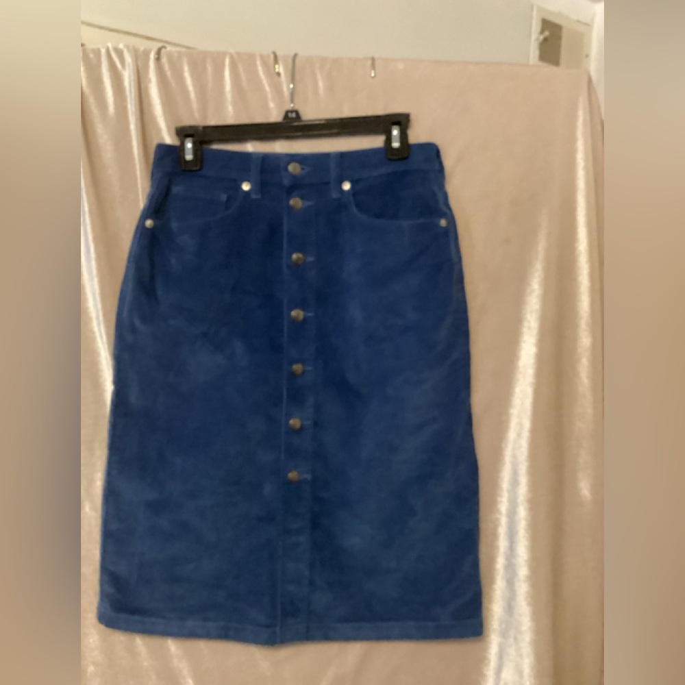 EVERLANE Corduroy mini straight skirt